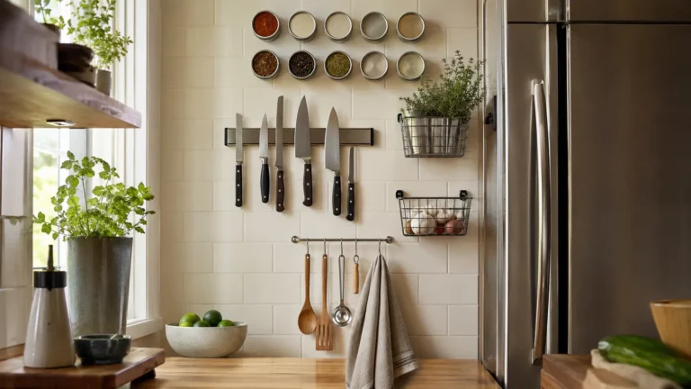 Magnetic Kitchen Storage Ideas for Small Spaces