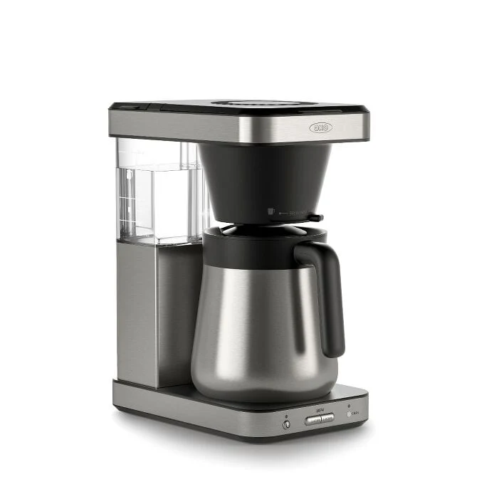OXO Brew 8-Cup coffee maker model 8718800 with stainless steel thermal carafe
